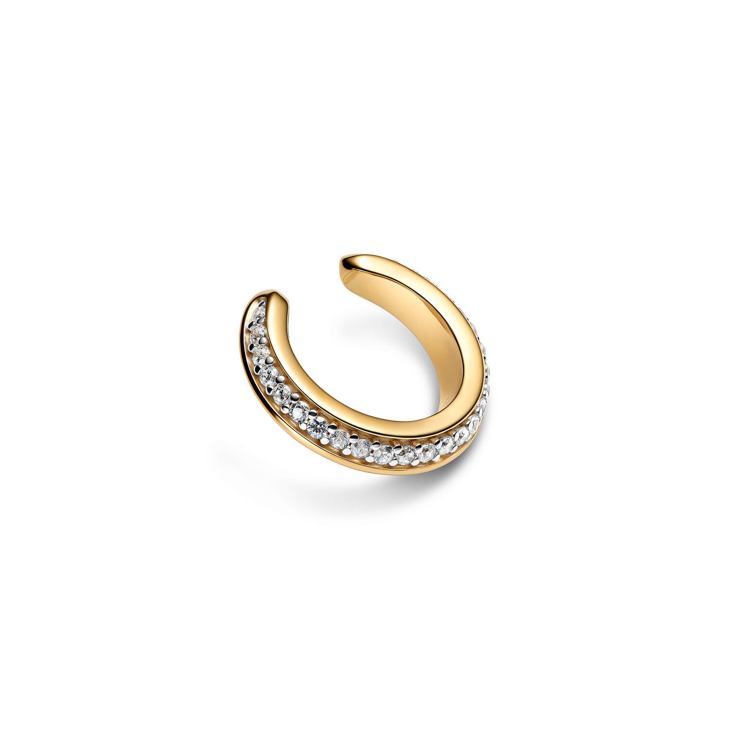 Curvo Pave earcuff – forgyldt